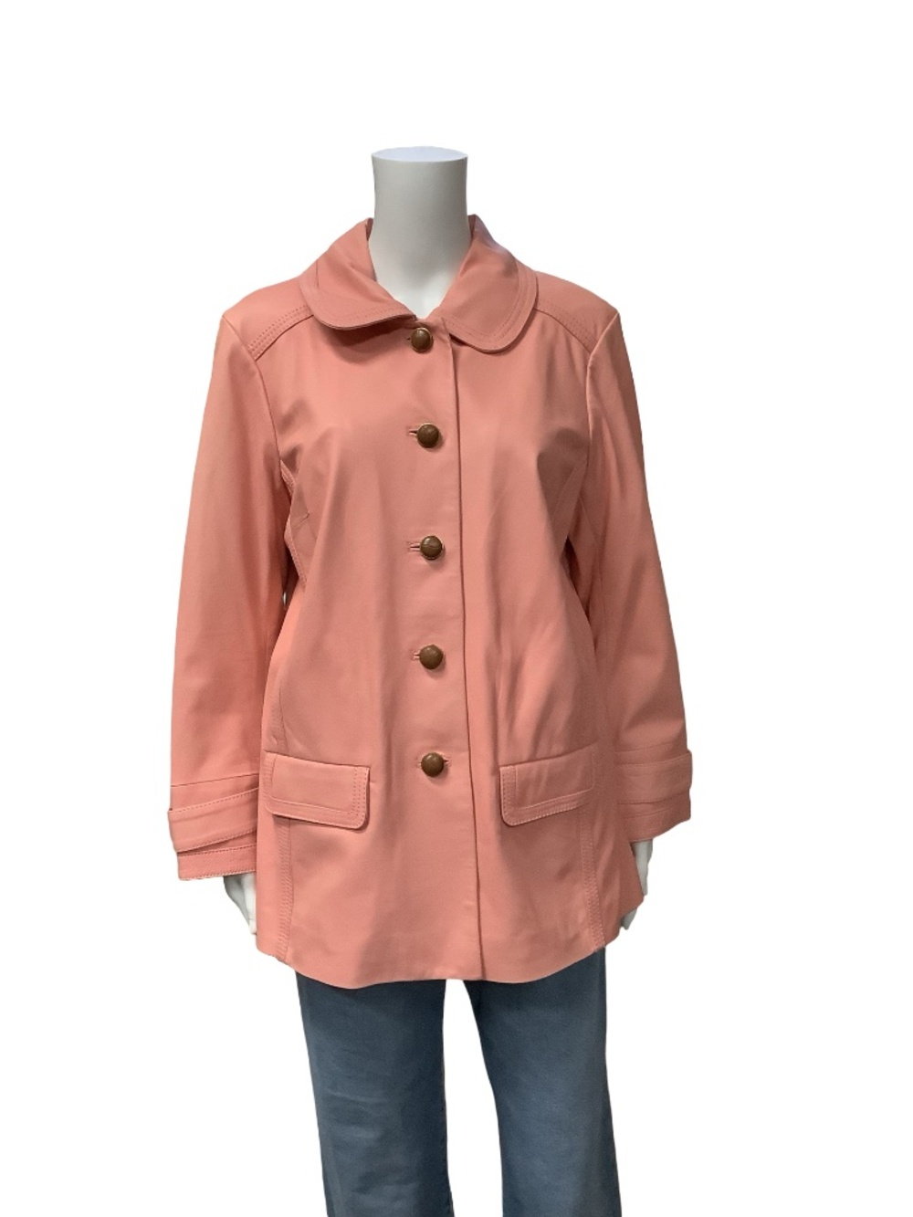 Tory Burch Leather Coat Size: XL